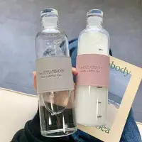 在飛比找Yahoo!奇摩拍賣優惠-韓國熱賣ins風防燙隔熱玻璃水壺 水杯 耐熱時間水瓶 車載水