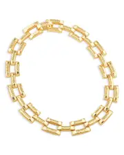 Capucine De Wulf Pathway Link Collar Necklace in 18K Gold Plated, 17