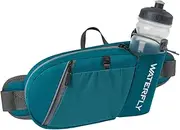WATERFLY Fanny Pack Waist Bag: Hiking Water Bottle Holder with Strap Waist Pack for Women Men Hydration Hip Packs for Running Walking Traveling (Cyan)