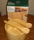 Lipper Beechwood Salad Bowl with 12 Servers – Brand New