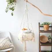 New Pet Hammock Cat Swing Hand Woven Cotton Rope Cats Hanging Basket Kitten