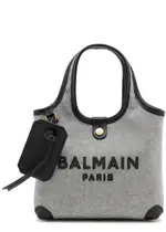 Balmain B-Army Mini Canvas Tote - Black And White ONE SIZE