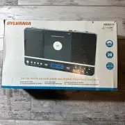 Vtg Sylvania Stereo AM/FM Radio CD Alarm Clock SRCD313 New