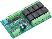 Starrypxl 8 Channel Relay Module Quick Response Self Locking RS485 Relay Board with Hardware Reset Function DC 24V