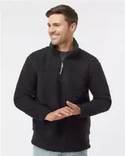 Closeout Boxercraft Unisex Sherpa Fleece Quarter-Zip Pullover Q10