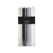 Amalfi Ribbed Dinner Candles Set/4 Black/White/Grey/Taupe 2.7x2.7x25cm