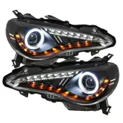 Spyder 5075383 for Scion FRS 12-14 Projector Headlights CCFL Halo DRL LED Black