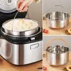 Stainless Steel Food Steamer Basket Rice Pressure Cooker Drain Basket Kitchen