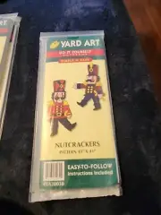 1998 DIY Do It Yourself Yard Art Christmas Decorations Nutcrackers Pattern NEW