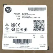 AB 25B-D4P0N114 Allen Bradley PowerFlex 525 1.5kW 2Hp AC Drive New Sealed 2023