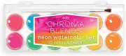 Ooly Chroma Blends Neon Watercolor Paint Set