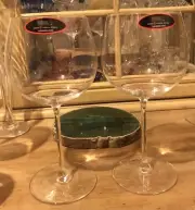 Riedel Sommeliers Crystal Lead HandBlown Montrachet Set Of 2 Wine Glasses Signed