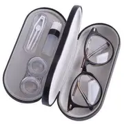 Fondes - 2 in 1 Contact Lens Eyeglasses Case Single Bottle - White - One Size