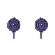 2PK Dexas 11.5cm Silicone Pop Funnel Kitchen Utensil - Purple