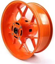 Repsol Orange Rear Wheel Rim Compatible with Honda CBR1000RR 2004-2016, Bearing included, Motorcycle Replacement Accessories Parts