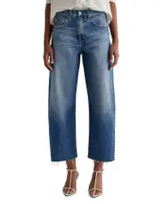 Ag Hattie High Rise Crop Barrel Leg Jeans in Gemini