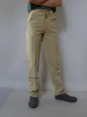Vintage 70s unused 30 S mens pants 'Lee Cooper' beige high waist unisex NWT