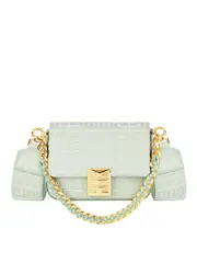 Givenchy Small 4G Bag in 4G Embroidered Canvas with Chain