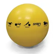 55cm, Yellow Smart Self-Guided Stability Ball Exercise Ball For Exercise, Yoga,