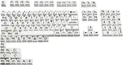 OLizee 125 Key Large Print PBT Keycaps - Full Set Oversized Print Letters Cherry Profile Keycap Set for Poor Eyesight MX Switches Mechanical Keyboard