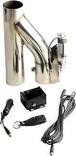 Universal Stainless Steel 2.25" Dump Valve Electric Exhaust Cutout Cut Out with Wire Remote(2.5inch(63mm))