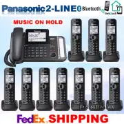 PANASONIC KX-TG9582B 2-LINE LINK2CELL - 1 CORDED PHONE + 10 CORDLESS HANDSETS