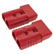 Jaylec 350A Red Connectors with Terminals, Pack of 2 - ECH9351