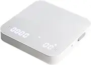 Veumoie Coffee Scale, 0.1g Precise Graduation, Portable Pocket Scale Multi-Function Timing Kitchen Scale White