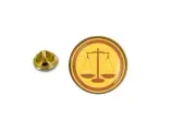 pins pin's badge metal lapel hat button balance justce