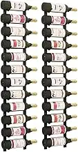 Wall Mounted Wine Racks 2 pcs Black Iron, Bottle Holder Shelf, Bar Storage Cabinet, Liquor Organizer, Wall Decor, Easy Mount, 19 x 11 x 116 cm