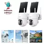 2K Cameras for Home Security-2.4G WiFi Outdoor Camera Wireless Solar/Battery ...