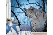 3D Leopard Cat Tree 204 Wall Murals Wallpaper Murals Self-adhesive Vinyl