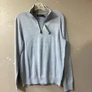 NWT Nautica Men's 1/4 Zip Pull Over Shirt Size Small Blue
