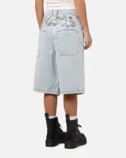 [ED HARDY] Ed Hardy Women's Flora Jorts Light Wash - Size 30 30 Light Wash