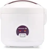 [Reishunger] rice cooker (1.2l/500W/220V) keep-warm function, premium-quality inner pot, spoon and measuring cup - rice for up to six people/external adapter needed