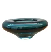 Marquis Waterford 7" Blue Salsa Votive Art Glass Bowl NEW IN BOX