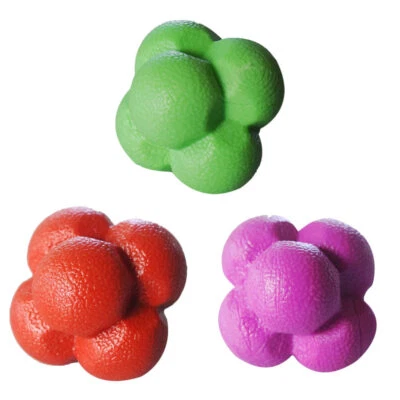 3pcs Hexagonal Reaction Ball Fitness Agile Balls for Home Agile Training Ball