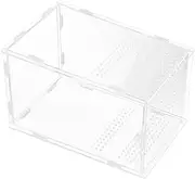GANAZONO Acrylic Reptile Breeding Box Jumping Spider Feeding Dish Enclosure Kit