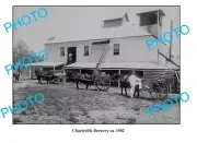OLD 6 x 4 PHOTO CHARLEVILLE BREWERY c1902 QLD