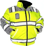 NWT $100 SZ 2XL KwikSafety Class Bomber Safety Jacket ANSI OHSA HiVis PPE Gear
