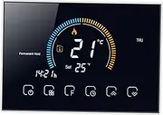 SEWACC 1 Set Smart Temperature Controller Digital Thermostat for Home Heating Durable Material Weather Humidity Display Modern Design with Thickness for Efficient Temperature Management