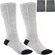 [Generic] Battery Operated Socks,Cycling Foot Warmer | Cold Weather Heat Socks, Outdoor Warm Socks, Washable, Breathable for Camping, Skiing, Skating, Snowboarding, Fishing, Hiking