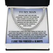 To My son Cuban Link Necklace heartfelt Message 18th birthday gift from mom