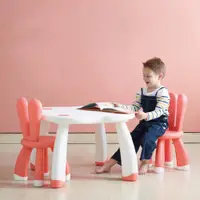 在飛比找PChome24h購物優惠-【YaYa】兒童俏皮兔子桌椅組-一桌一椅(兒童桌椅組)