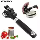 Can Opener Manual, Stainless Steel Manual Can Bottle Opener with Smooth Edge