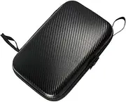 Ronyme Table Tennis Racket Case Hard Cover with Zipper EVA with Mesh Net Protector Carry Bag for Paddles Balls Travel Competition