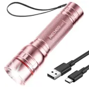 Rechargeable Flashlights High Lumens, G1000 Super Bright Flash Light Pink, Sm...