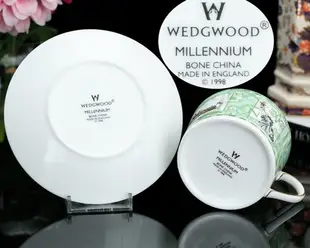 全新英國製Wedgwood 1998世紀千禧紀念骨瓷咖啡杯情侶結婚對杯