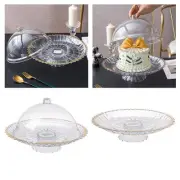 Cake Stand Cupcake Serving Tray Restaurant Server Round Dome Versatile Cake