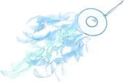CORHAD Plumes Dreamcatcher Pendant Unique Wall Hanging Decor for Home Wedding Design with Creative Modeling Bright Color Fine Workmanship Fortune Charm